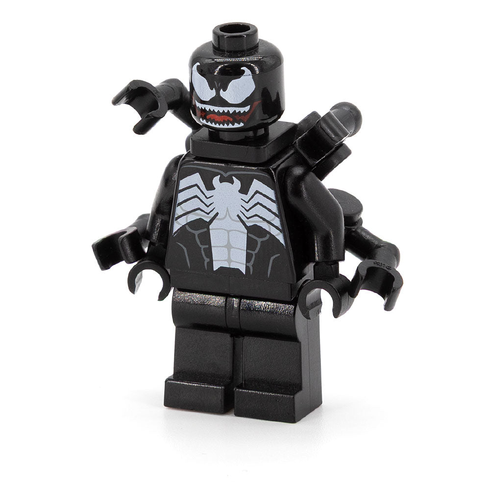 LEGO sh0664 - Venom - White Teeth Parted, 4 Back Appendages Small with Clips