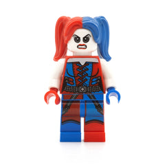LEGO sh0260 - Harley Quinn (Blue and Red Hands and Pigtails)