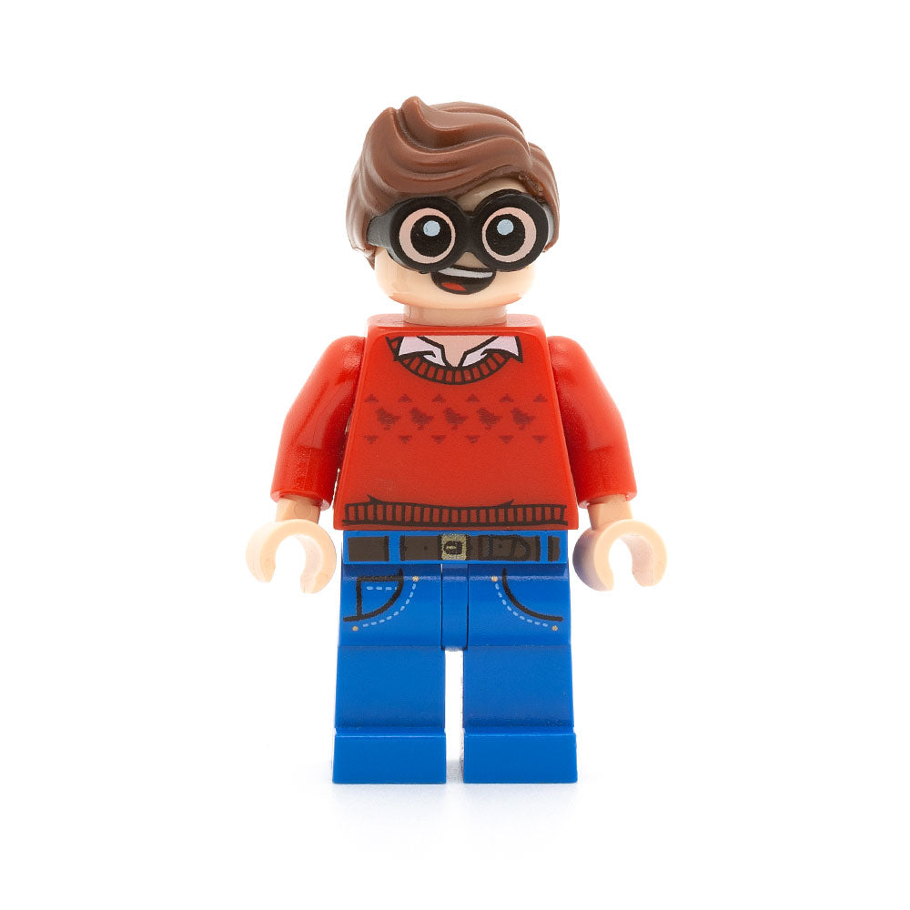LEGO sh0464 - Dick Grayson (Red Sweater with Dark Red Robins)