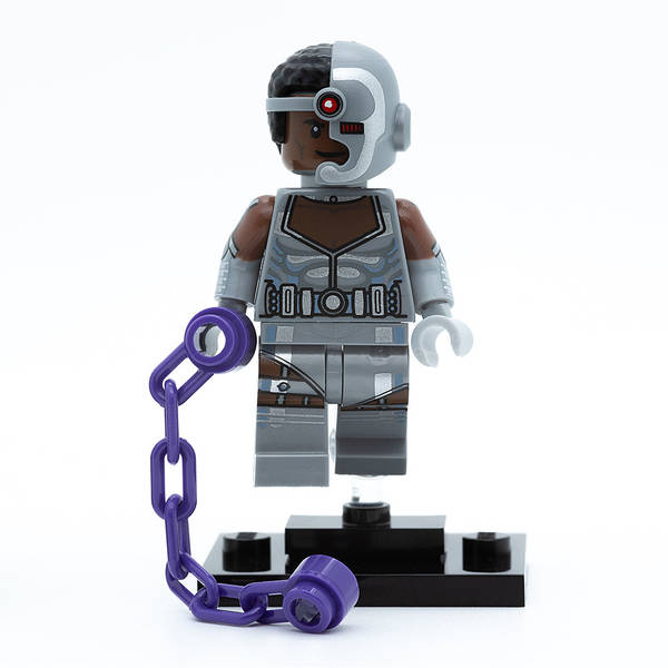 LEGO colsh-9 - Cyborg, DC Super Heroes (Set mit Stand und Zubehör)