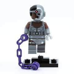 LEGO colsh-9 - Cyborg, DC Super Heroes (Set mit Stand und Zubehör)