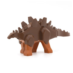 LEGO stego02 - Dinosaur Stegosaurus with Dark Orange Legs, Brown