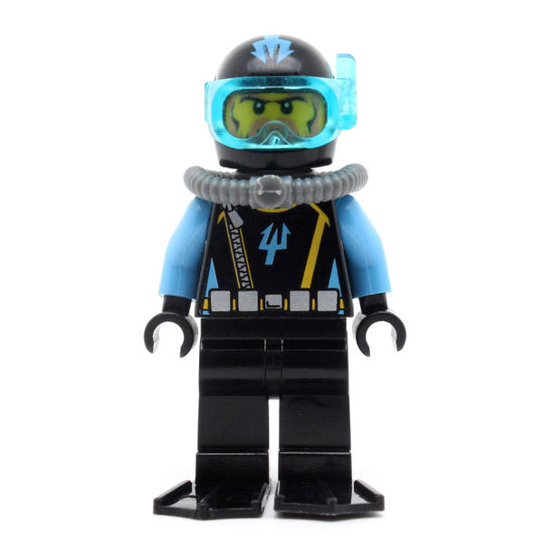 LEGO aqu025 - Aquaraider Diver 6 (Black Flippers)