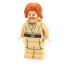 LEGO sw0489 - Obi-Wan Kenobi (Mid-Length Tousled with Center Part Hair)