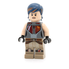 LEGO sw0616 - Sabine Wren (Dark Blue Hair with Orange Highlights)