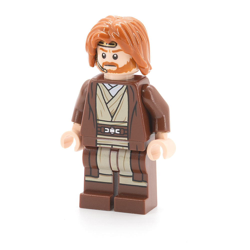 LEGO sw1220 - Obi-Wan Kenobi (Reddish Brown Robe, Parted Hair)