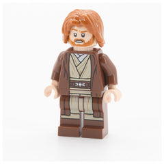 LEGO sw1220 - Obi-Wan Kenobi (Reddish Brown Robe, Parted Hair)