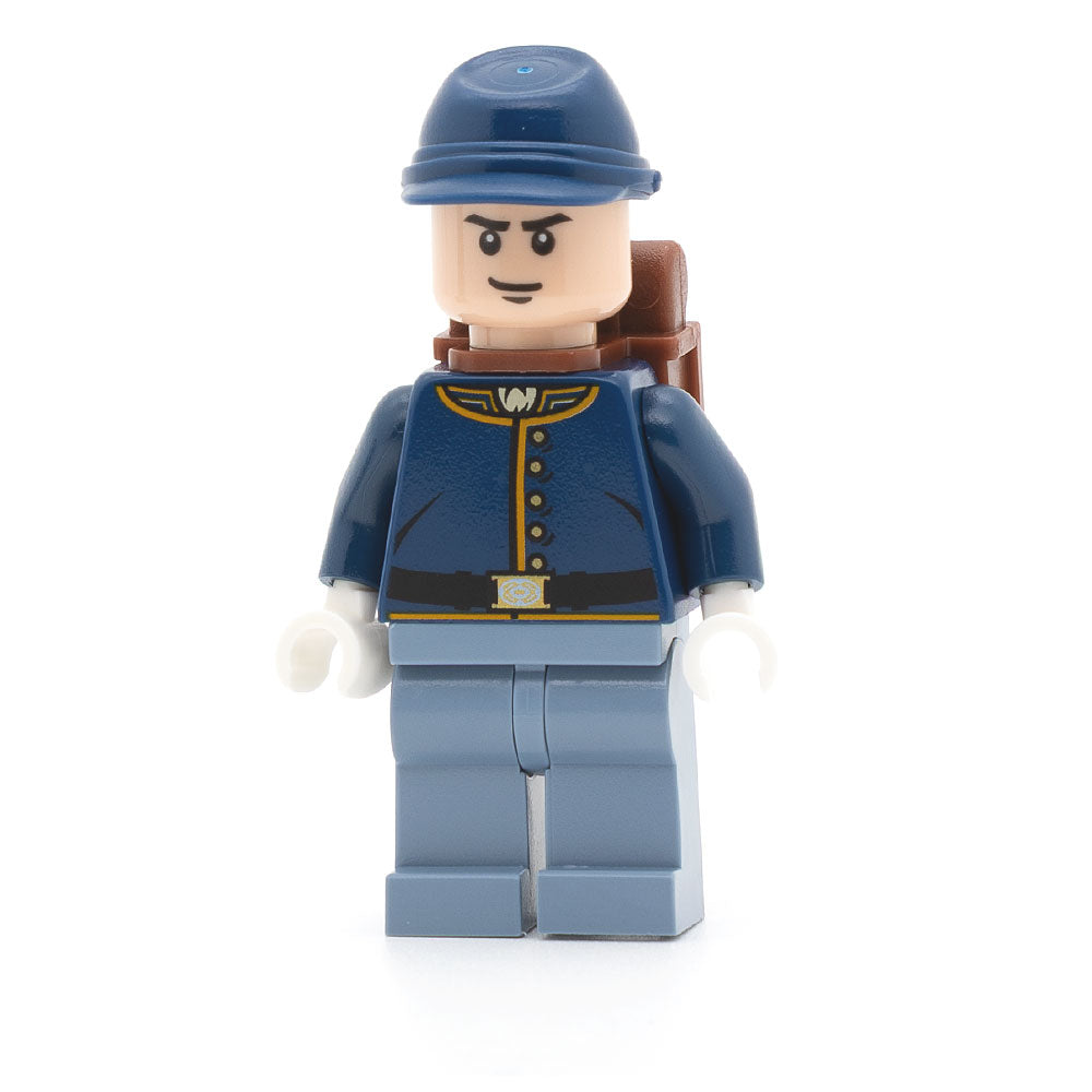 LEGO tlr019 - Cavalry Soldier (Backpack, Black Eyebrows, Crooked Smile)