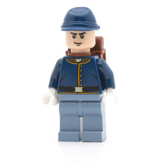 LEGO tlr019 - Cavalry Soldier (Backpack, Black Eyebrows, Crooked Smile)