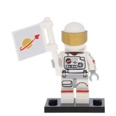NEW - LEGO col15-02 - Astronaut, Series 15 (Set mit Stand und Zubehör)
