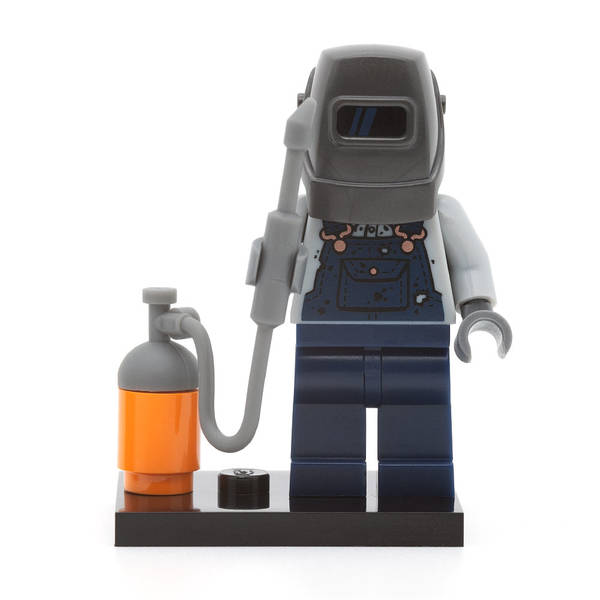 LEGO col11-10 - Welder, Series 11 (Set mit Stand und Zubehör)