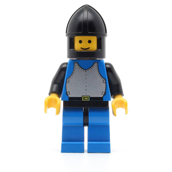 LEGO cas187 - Breastplate (Blue with Black Arms, Blue Legs with Black Hips, Black Chin-Guard)