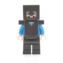 LEGO min098 - Steve (Pearl Dark Gray Legs, Helmet, and Armor)