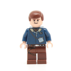 LEGO sw0088 - Han Solo (Reddish Brown Legs with Holster Pattern ,Light Flesh)