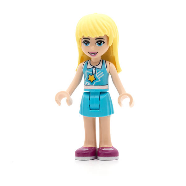 LEGO frnd251 - Friends Stephanie (Medium Azure Skirt, Medium Azure and White Top)