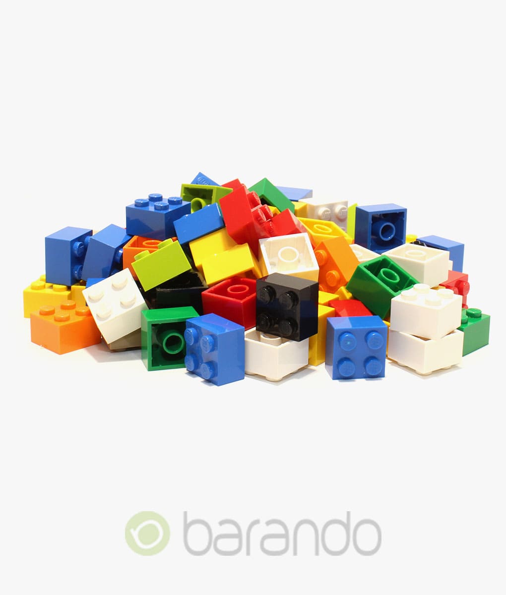 100x 2x2 brick LEGO ® 100 2x2 Steine 3003 gemischte Farben 