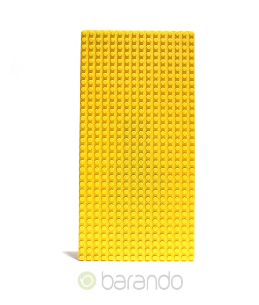 Vintage alt Lego 1 Stück Platte gelb 20 x 10 Bauplatte 