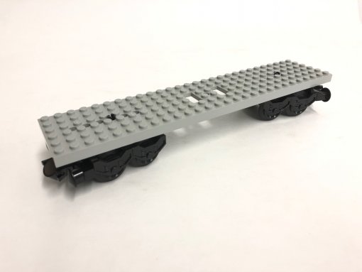 LEGO Eisenbahn Waggon 4093c Set - hellgrau