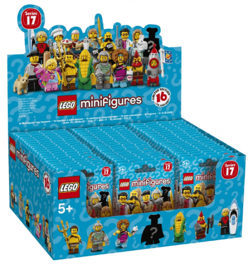 LEGO 6175012 - Display 60 x LEGO Minifiguren (71018) Serie 17