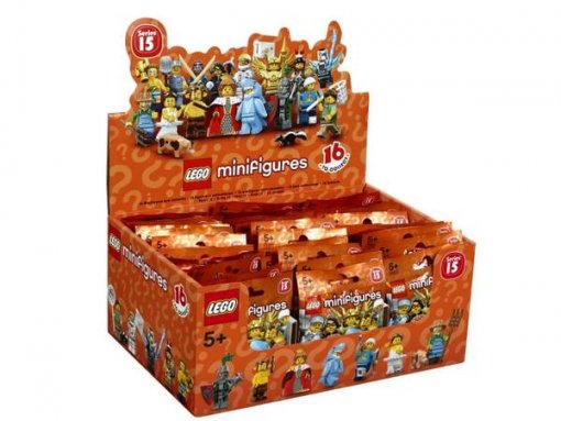 LEGO 6138959 - Display 60 x LEGO Minifiguren (71011) Serie 15