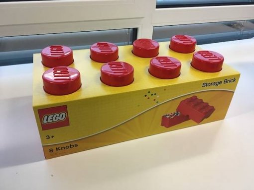 NEU - LEGO (4004) Aufbewahrungs-Box, Rot 2 x 4