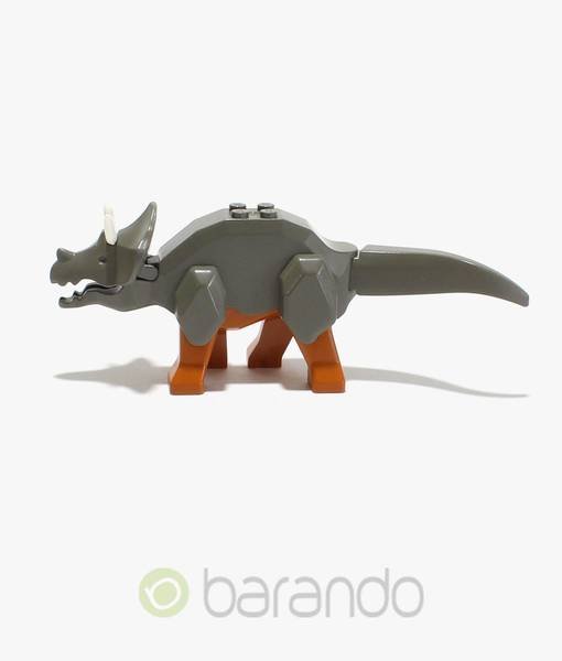 LEGO Dinosaurier Tricera03 - dunkelgrau dunkelorange Beine
